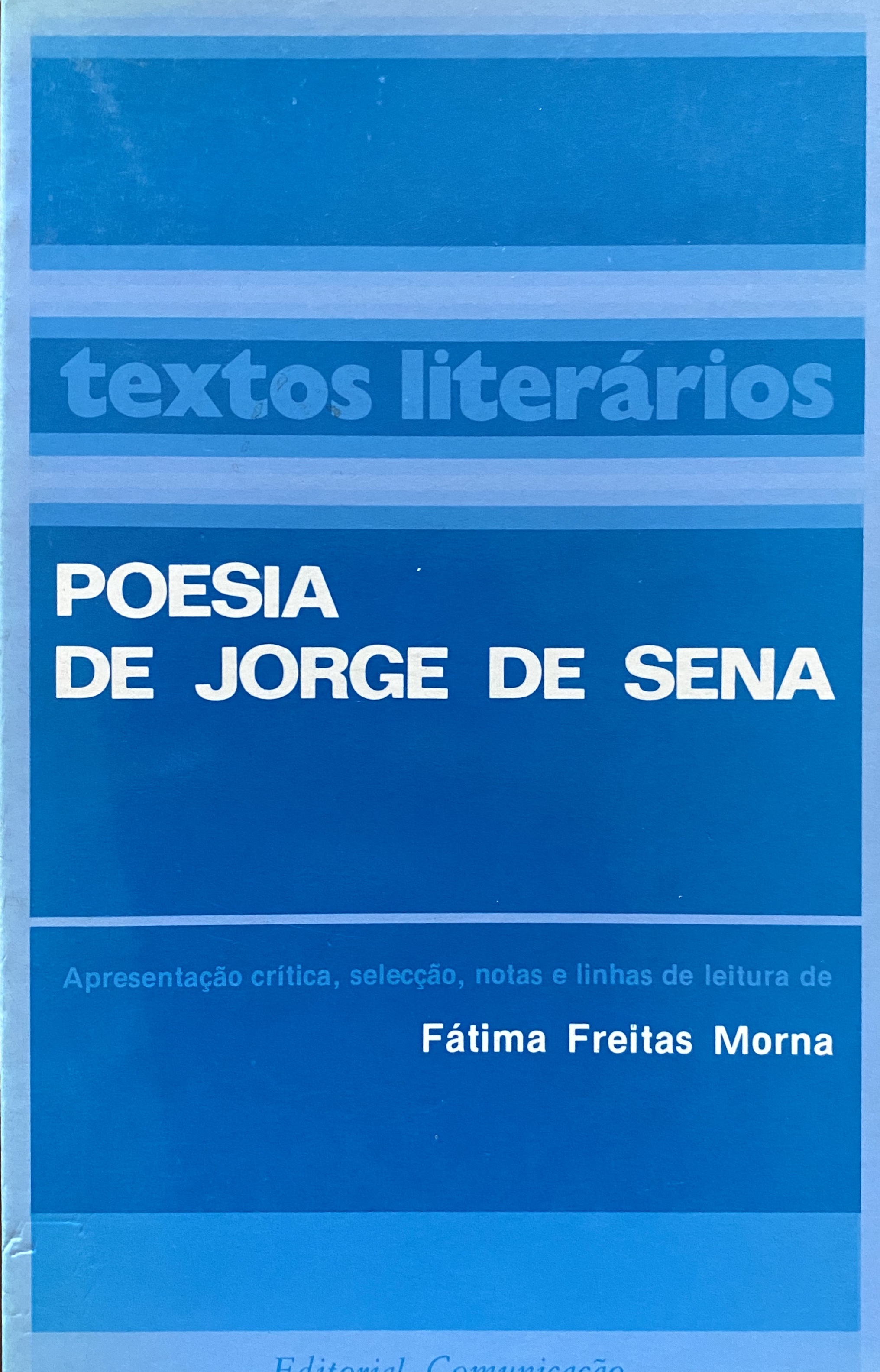 Poesia de Jorge de Sena book cover
