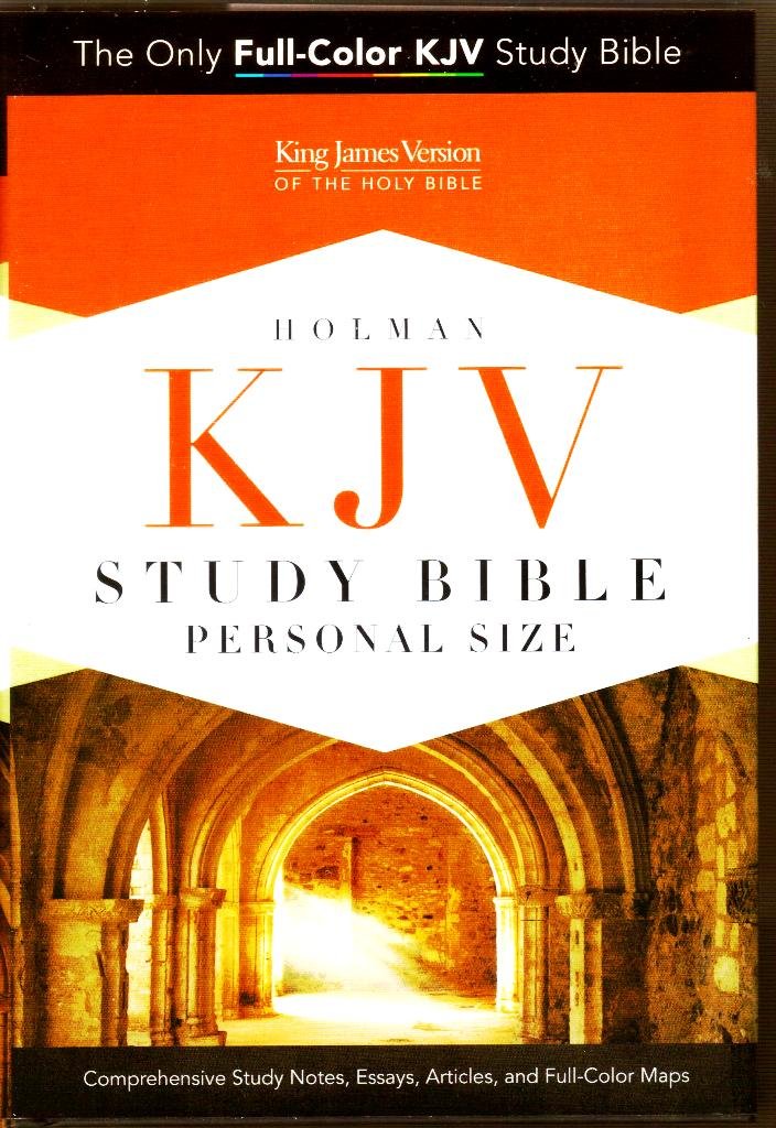 KJV Study Bible Holman Personal Size Brown Leathertouch Indexed by