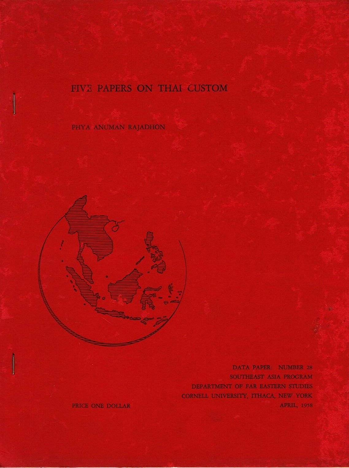 Five Papers On Thai Custom book cover