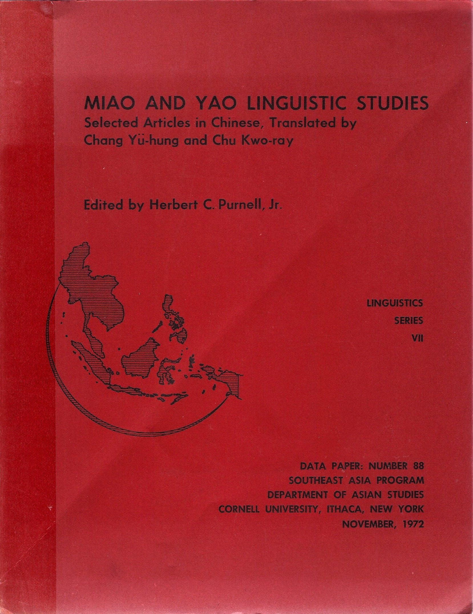 Miao And Yao Linguistic Studies book cover