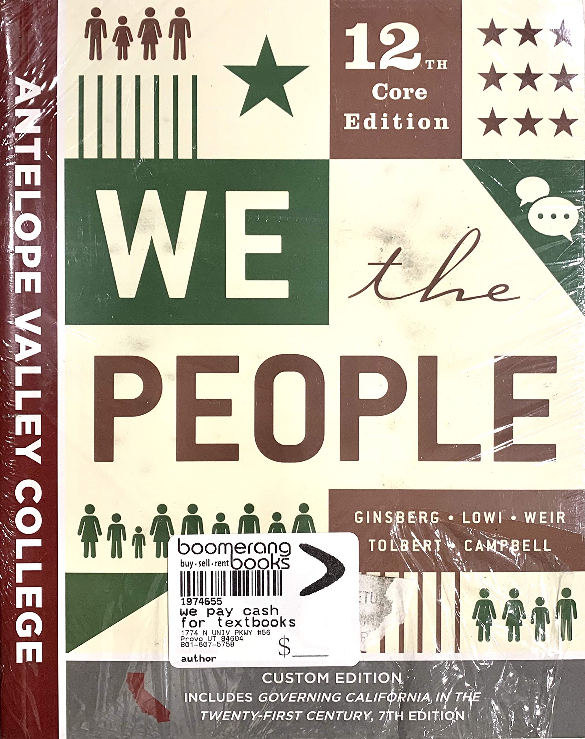 We the People 12th Core Edition, Custom edition (including Governing