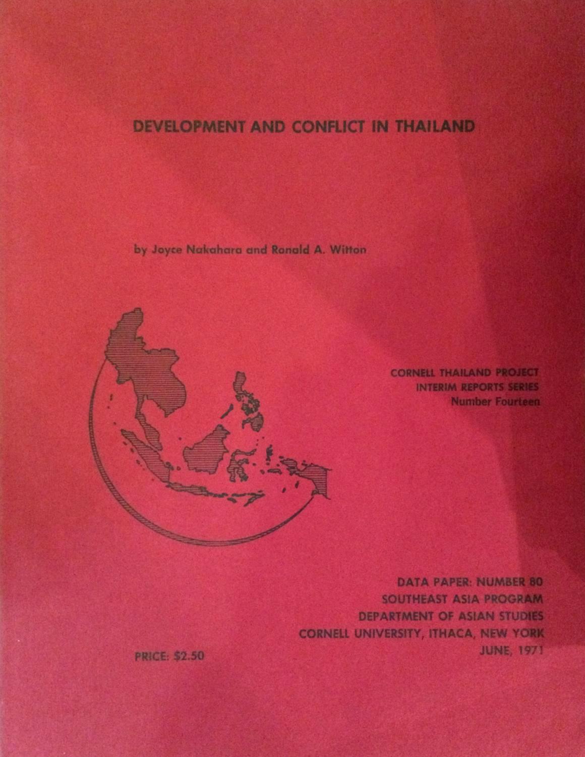 Development And Conflict In Thailand book cover