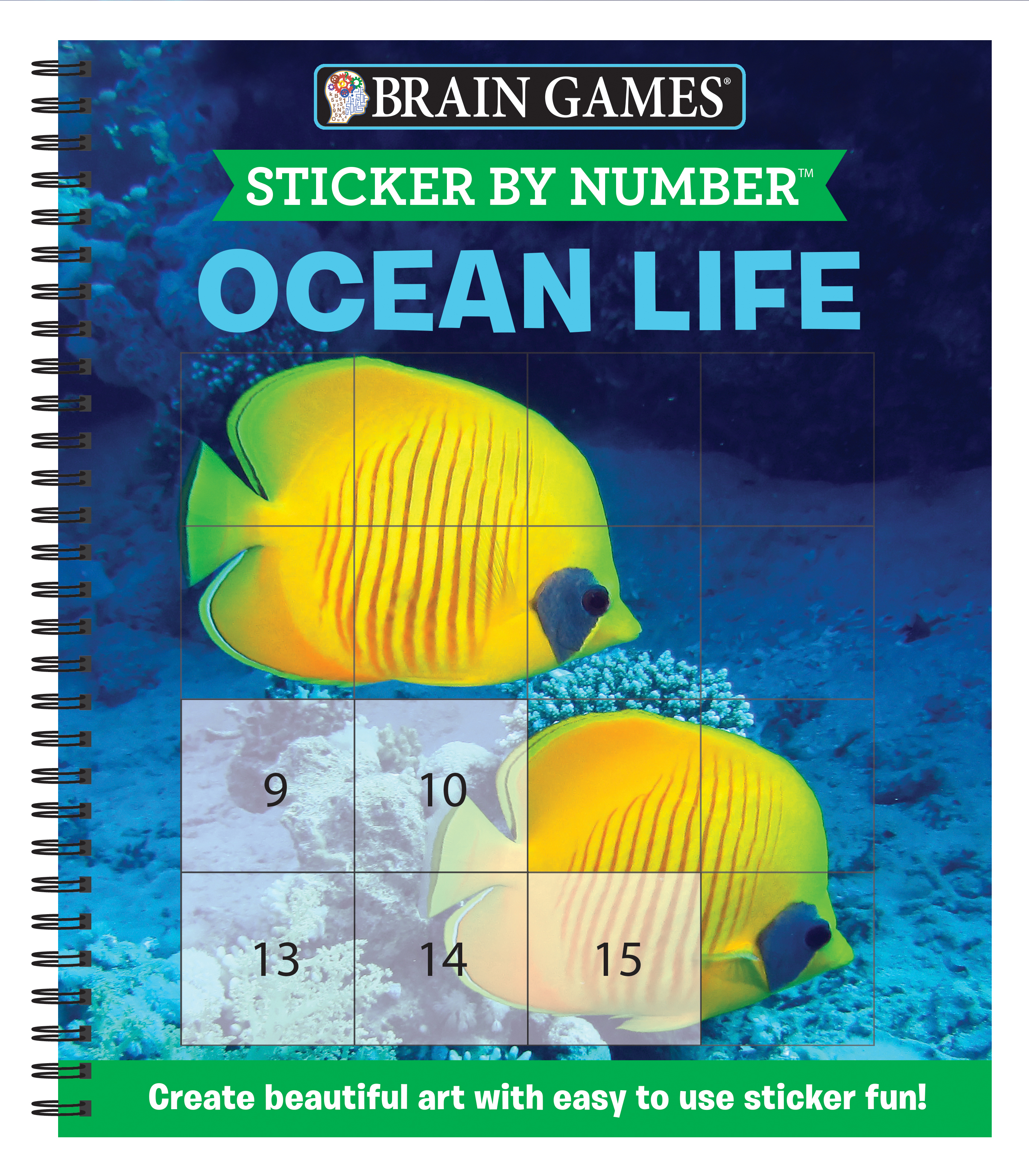 Brain Games - Sticker by Number: Ocean Life (Easy - Square Stickers):  Create Beautiful Art With Easy to Use Sticker Fun! by Publications  International | Goodreads