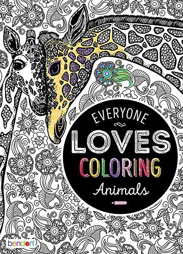 Everyone loves coloring animals book cover