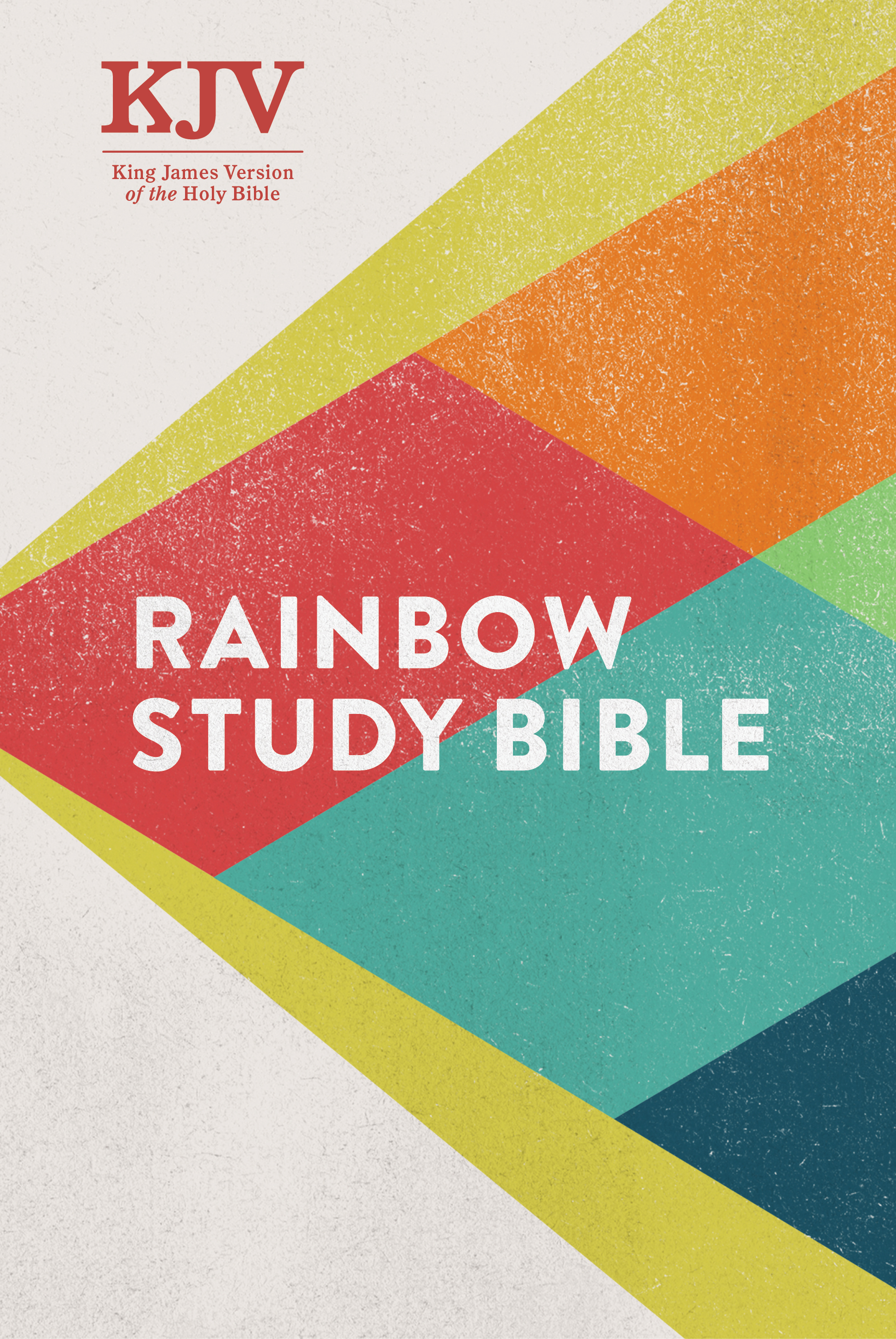 KJV Rainbow Study Bible, Hardcover, KJV Holy Bible, Black Letter, Pure Cambridge Text, Color Coded, Bible Study Helps, Reading Plans, Full-Color Maps, Easy to Read Bible MCM Type book cover