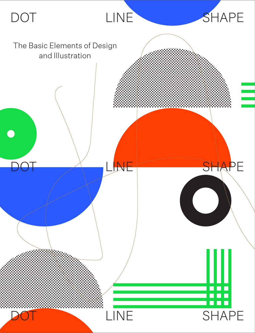 Dot Line Shape: The Basic Elements of Design and Illustration