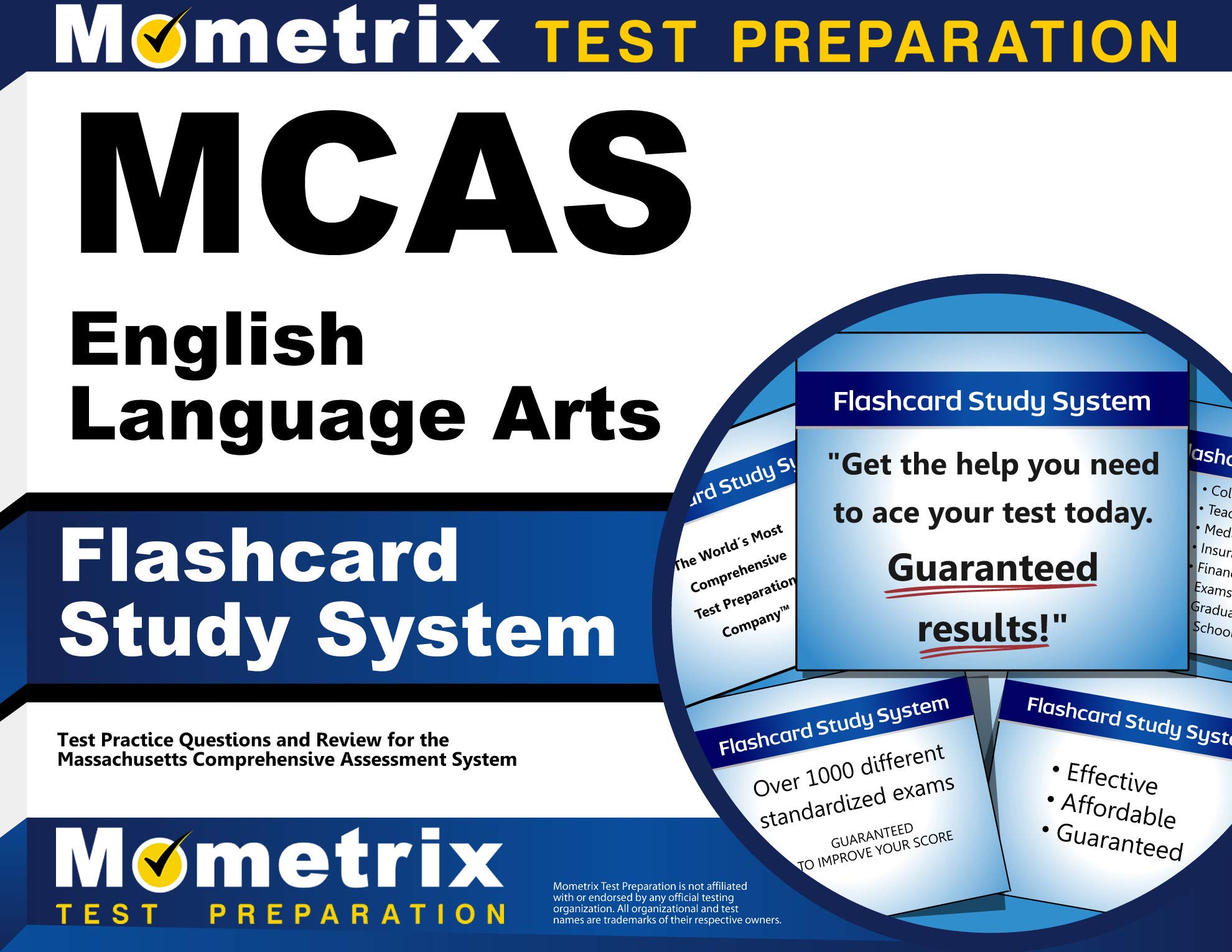 Mcas english language arts flashcard study system mcas test practice