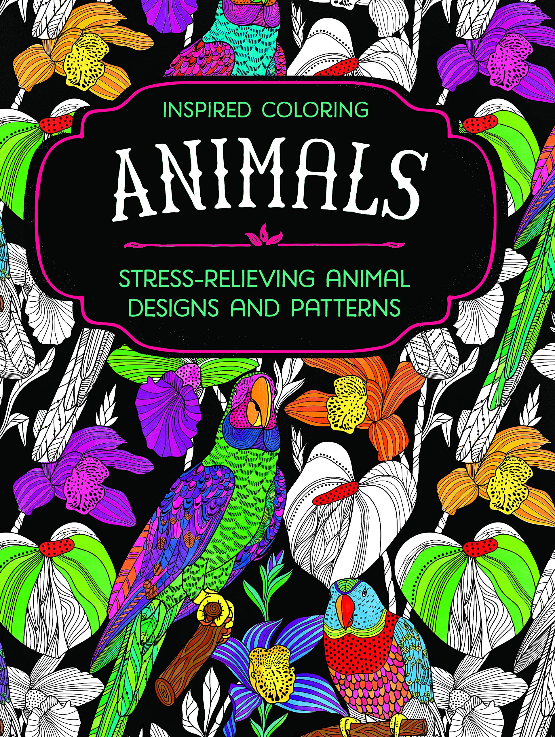 Adult Animal Coloring Book: Relaxation and Stress-Relieving Animal