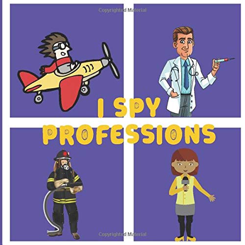 I Spy Professions From AZ. I Spy Jobs. A Fun Activity and Guessing