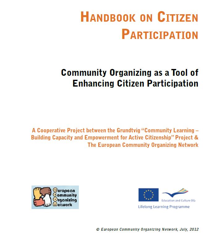 handbook on citizen participation - Community Organizing as a Tool of ...