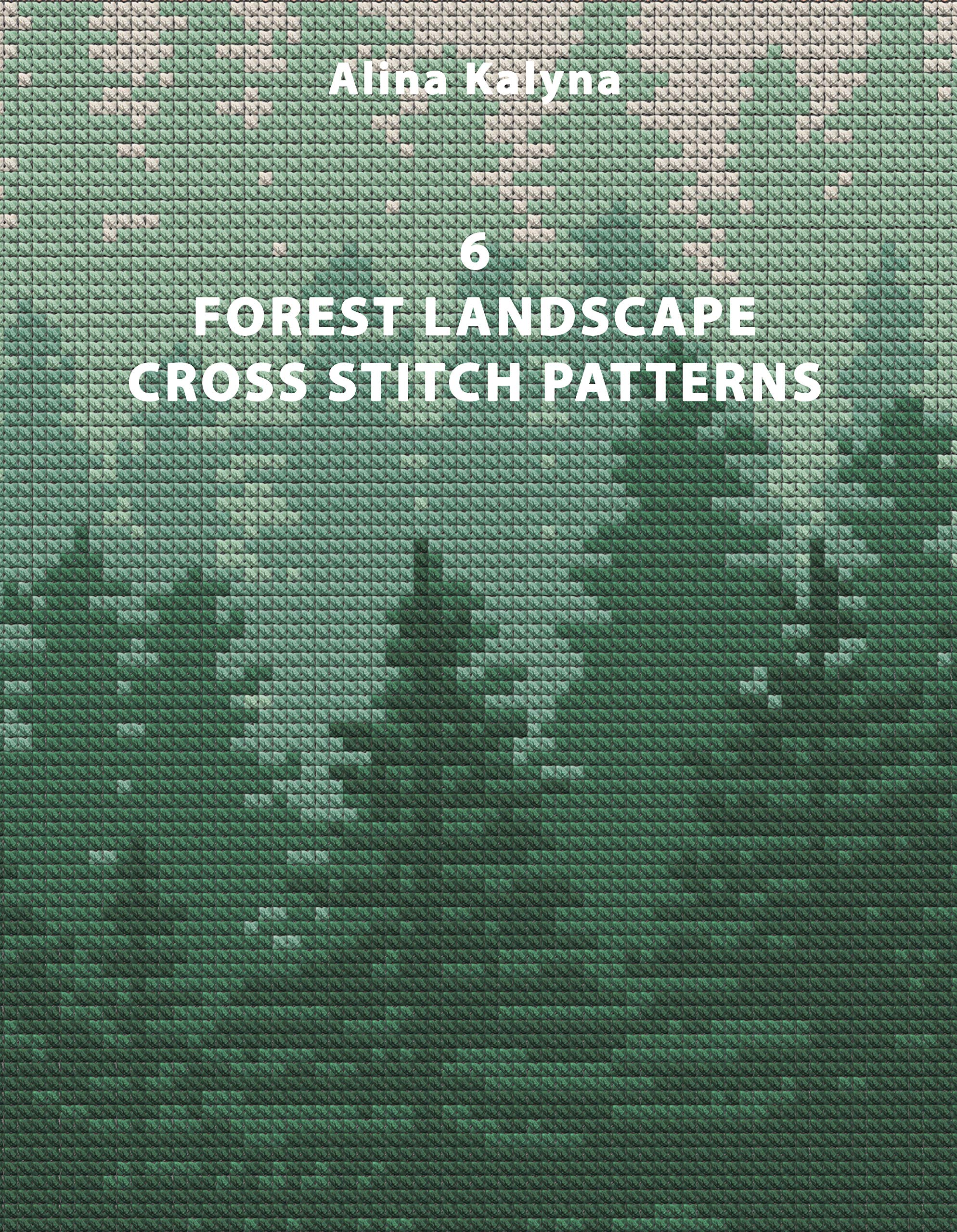 6 Forest Landscape Cross Stitch Patterns