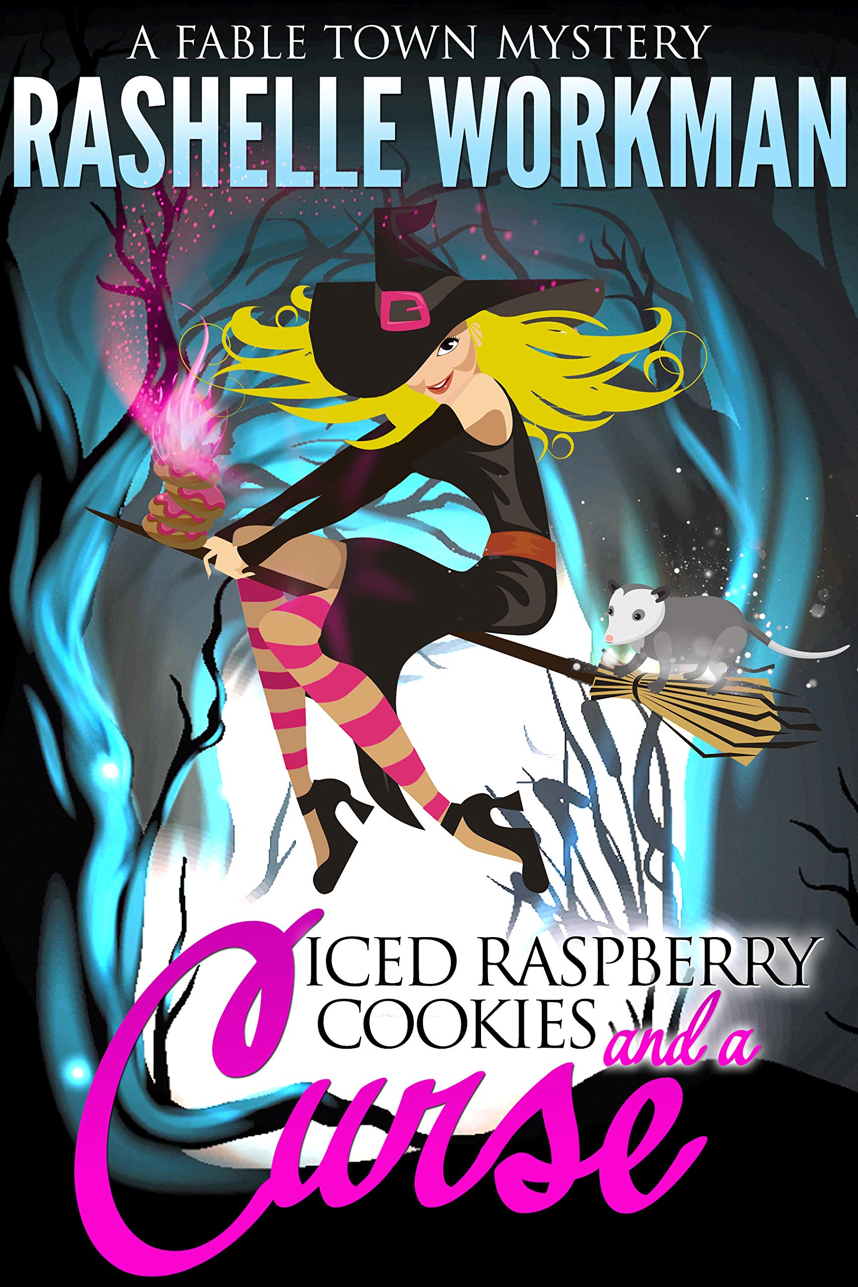 Iced Raspberry Cookies and a Curse book cover