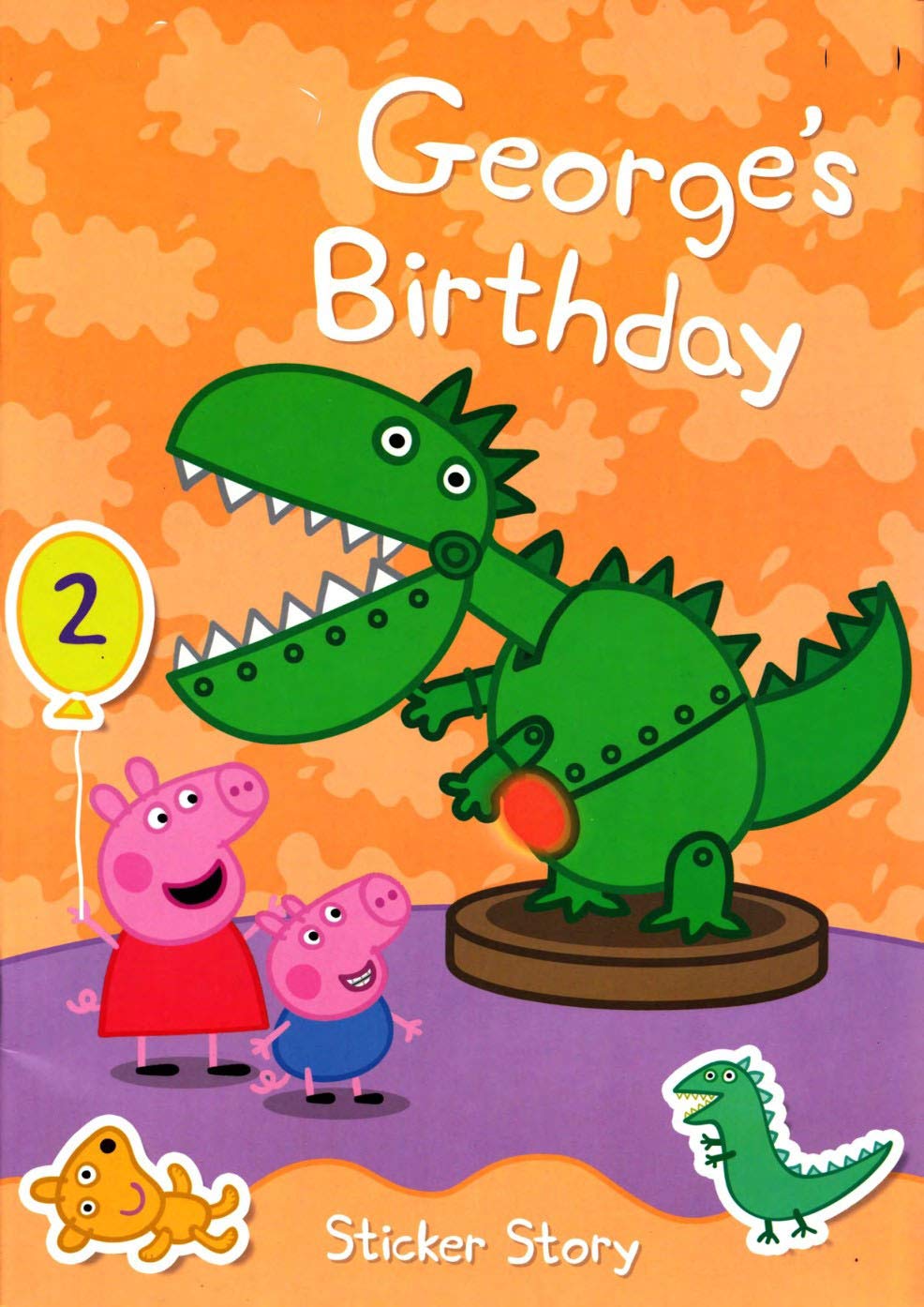 Sticker Storybook: George's Birthday Picture Book For Kids 2-4 Ages
