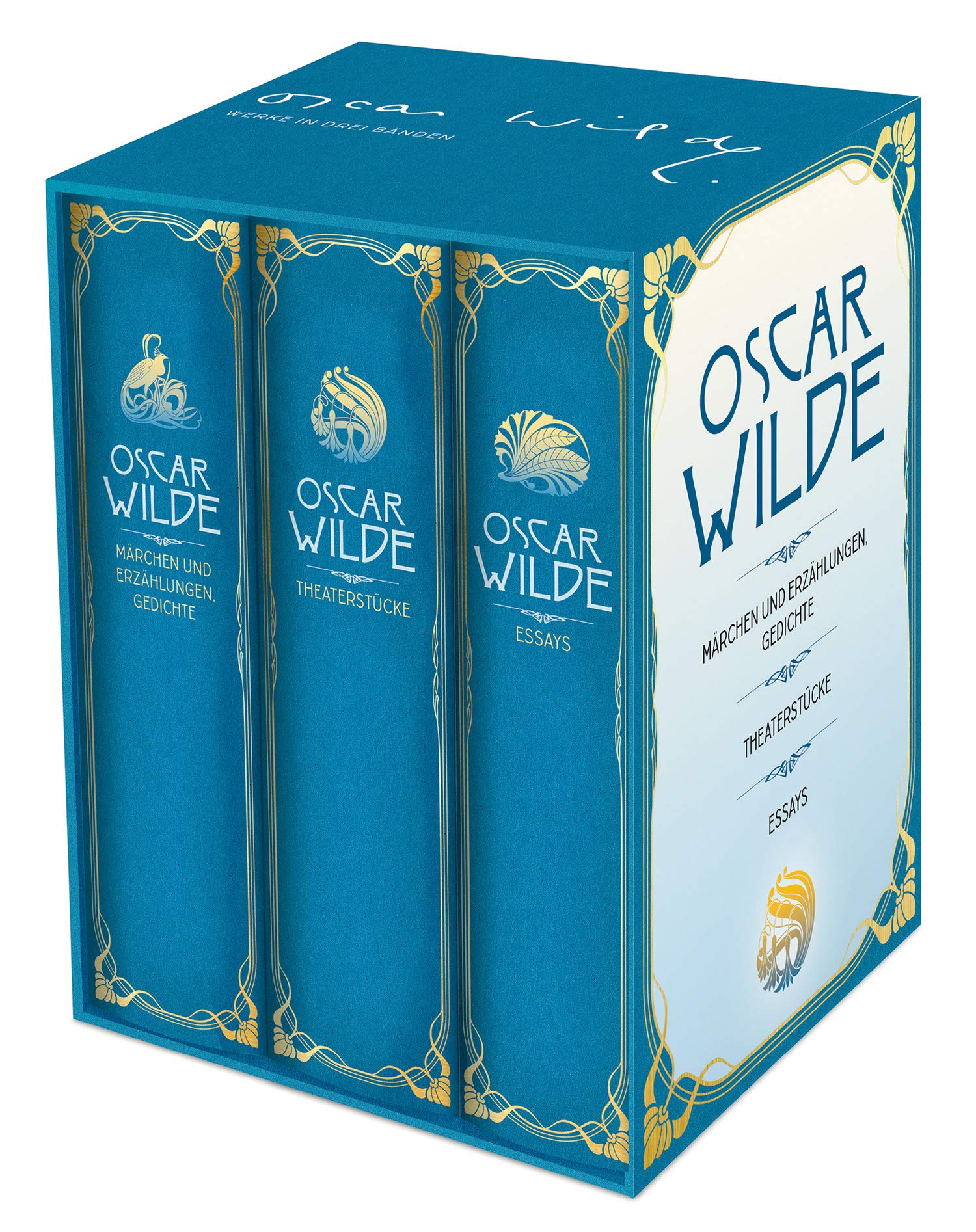 Oscar Wilde Werke in drei Bänden im Schuber Märchen, Erzählungen, Gedichte, Theaterstücke
