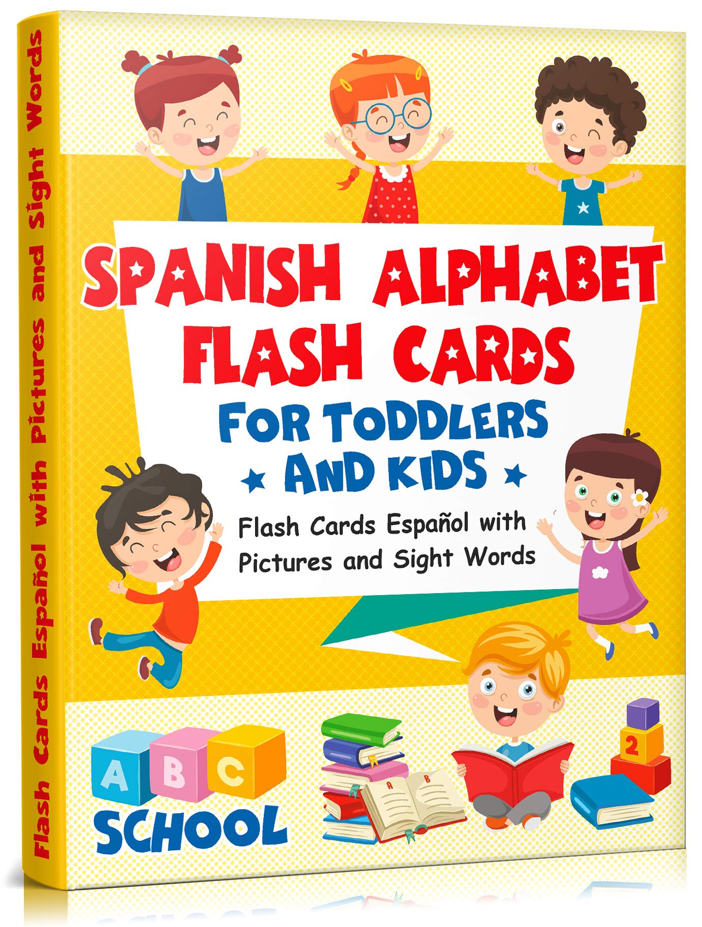 Spanish Alphabet Flash Cards for Toddlers and Kids Flash Cards Español