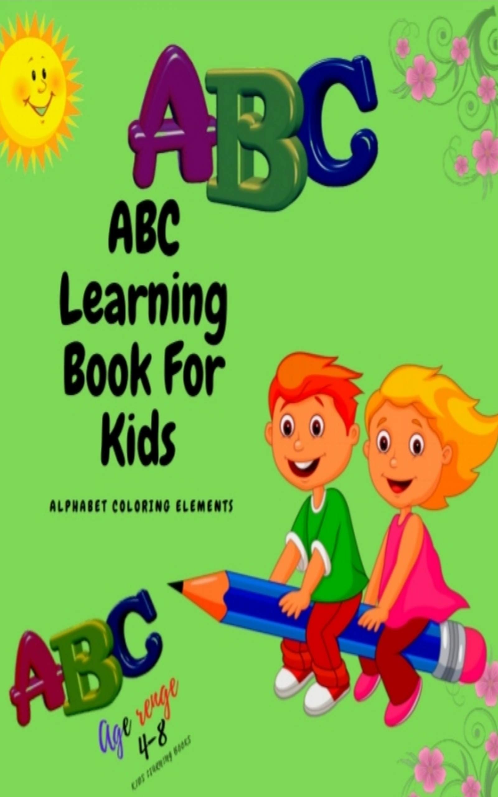 ABC Learning Books For Kids Alphabet Coloring Elements/age renge 4