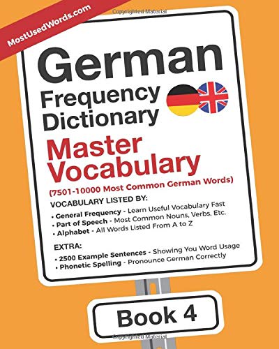 German Frequency Dictionary Master Vocabulary 7501 10000 Most Common 