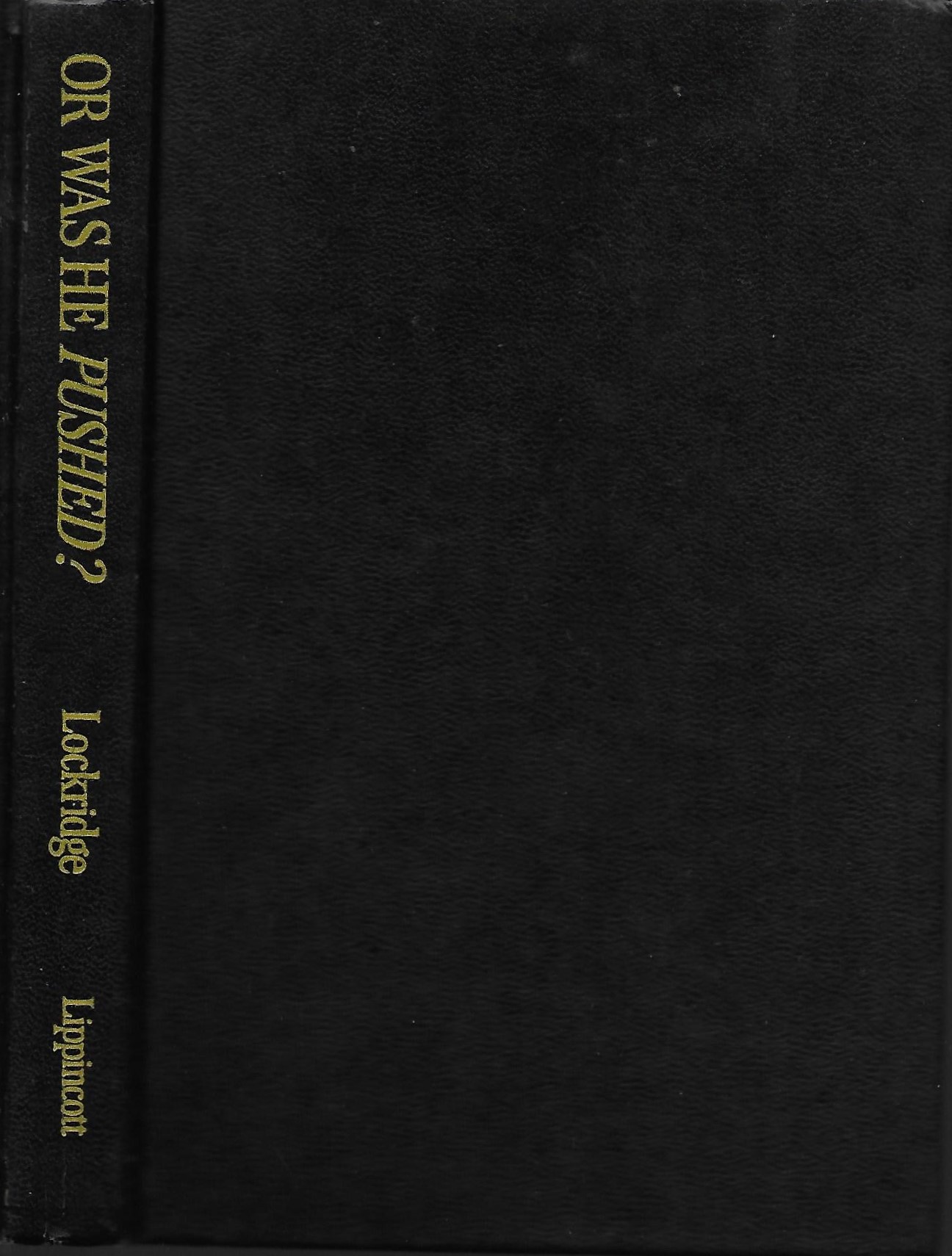 Lockridge Books Or was he pushed? by Richard Lockridge | Goodreads