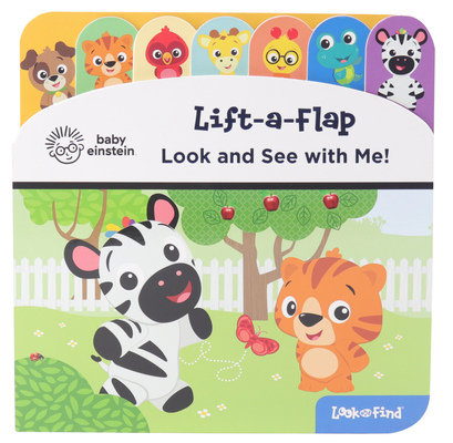 Baby Einstein - Look and See with Me! Lift-a-Flap Look and Find Board Book - PI Kids book cover