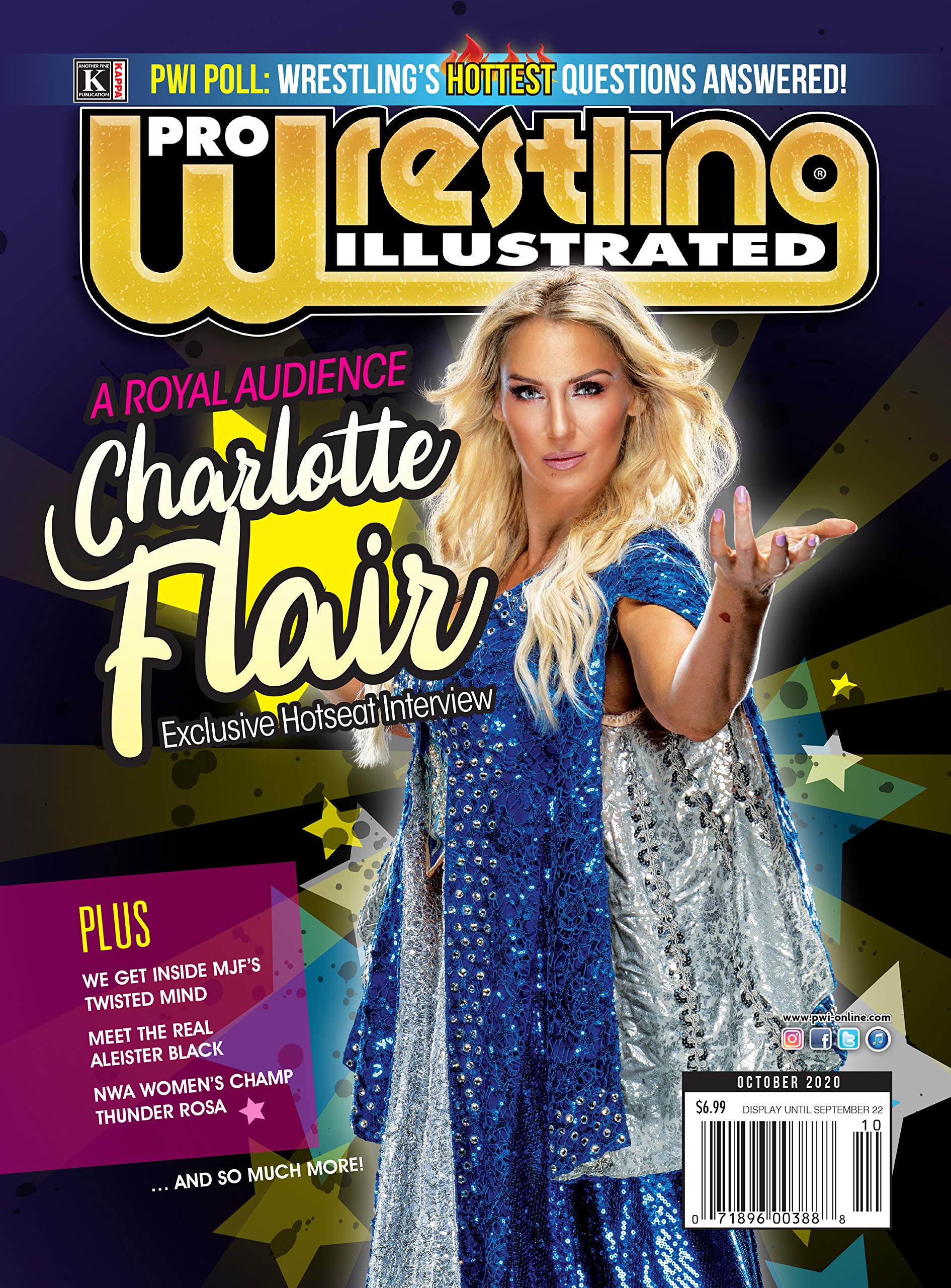 Pro Wrestling Illustrated October 2020 IssueCharlotte Flair Hotseat
