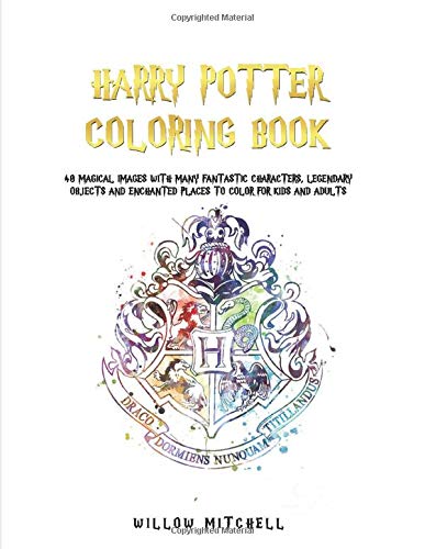 Harry Potter Coloring Book: 40 Magical Images with Many Fantastic ...