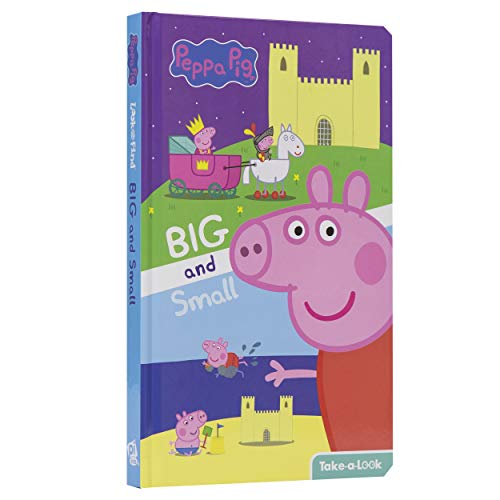 Peppa Pig - Big and Small Take-a-Look Board Book - Look and Find - PI Kids book cover