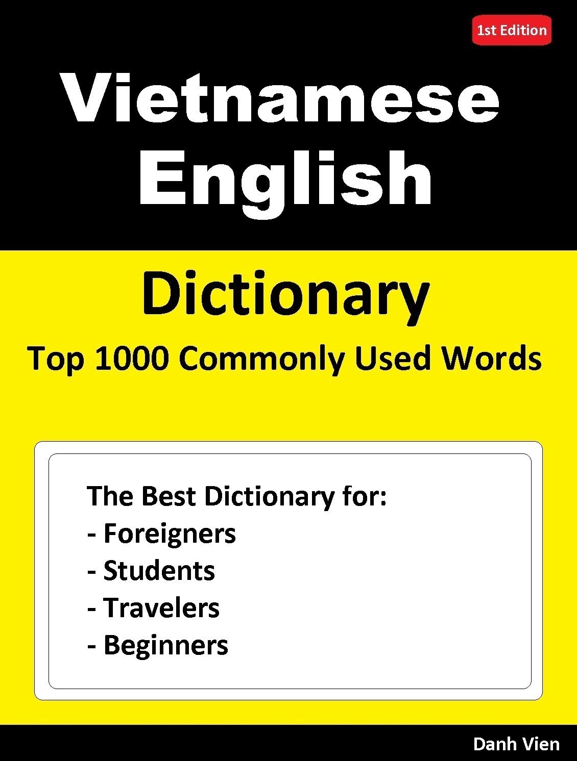 Vietnamese English Dictionary Top 500 Commonly Used Words Dictionary
