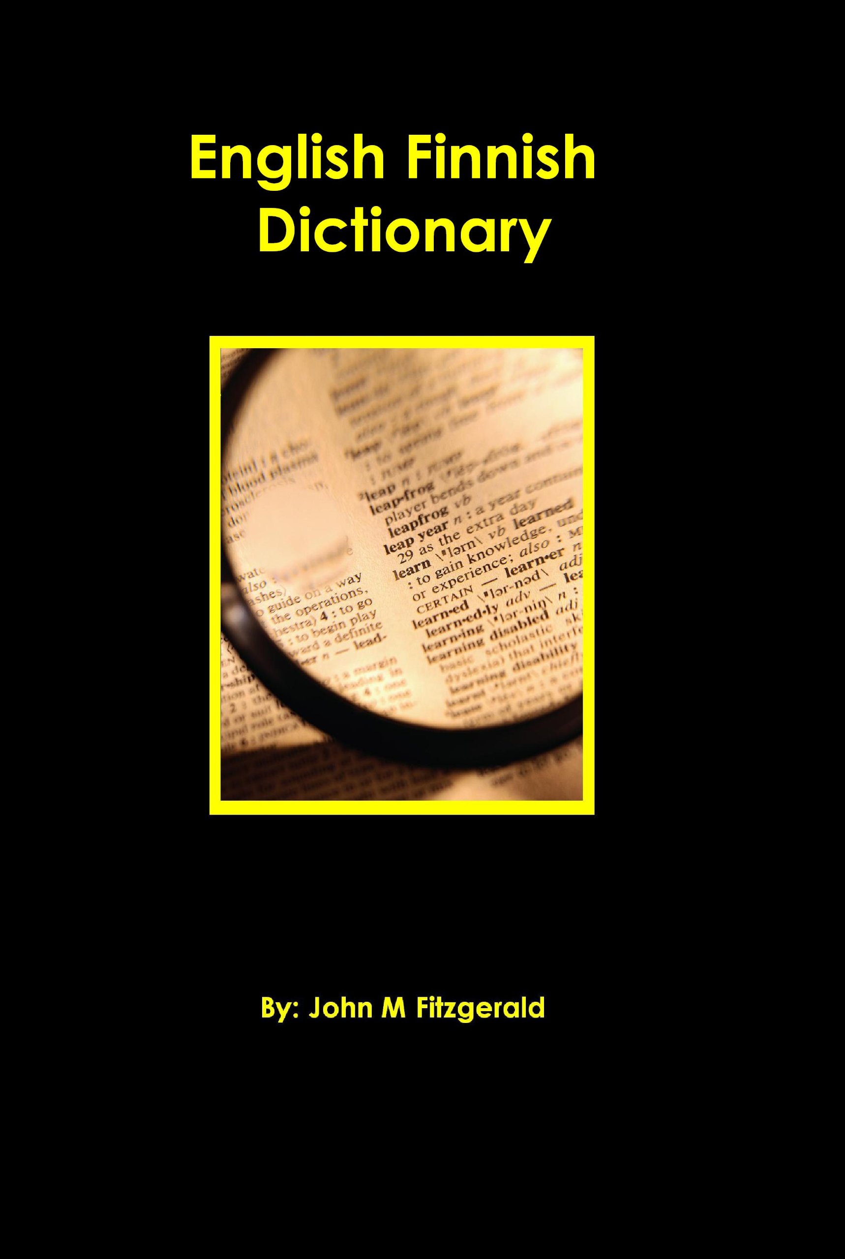 English Finnish Dictionary by John M Fitzgerald Goodreads
