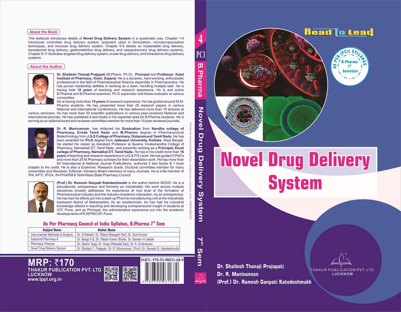 NOVEL DRUG DELIVERY SYSTEM by Shailesh Thanaji Prajapati Goodreads