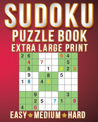 Riddles For Adults: Sudoku Extra Large Print Size One Puzzle Per Page ...