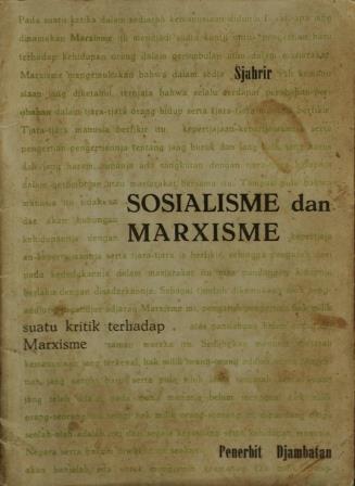 Sosialisme dan Marxisme book cover