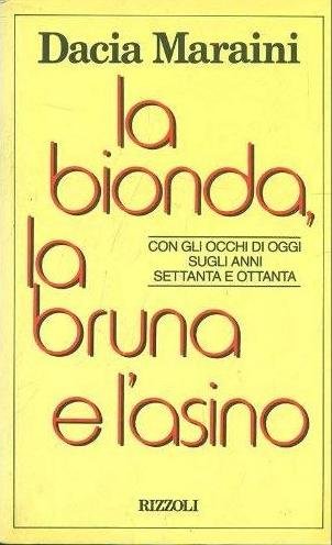 La bionda, la bruna e l'asino book cover