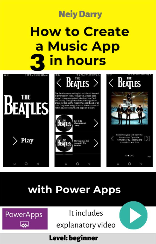 How to Create a Music App in 3 hours with Power Apps Step by step