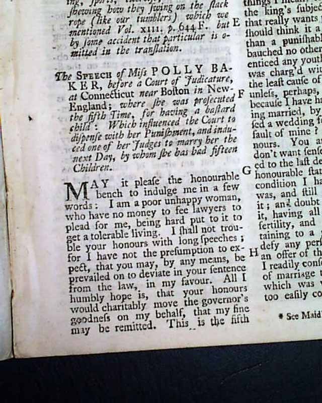 The Speech of Polly Baker book cover