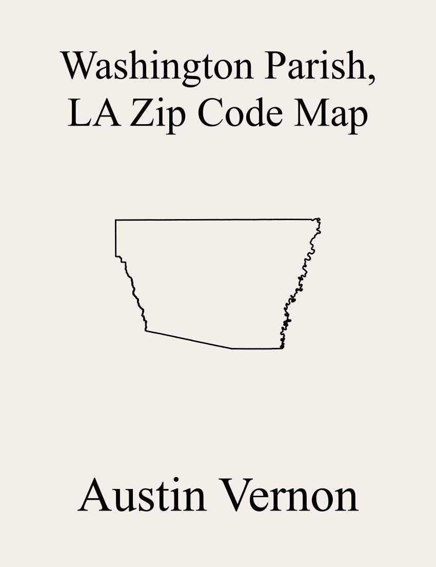 Washington Parish, Louisiana Zip Code Map Includes 1, 3, 7, 2, 5, 4