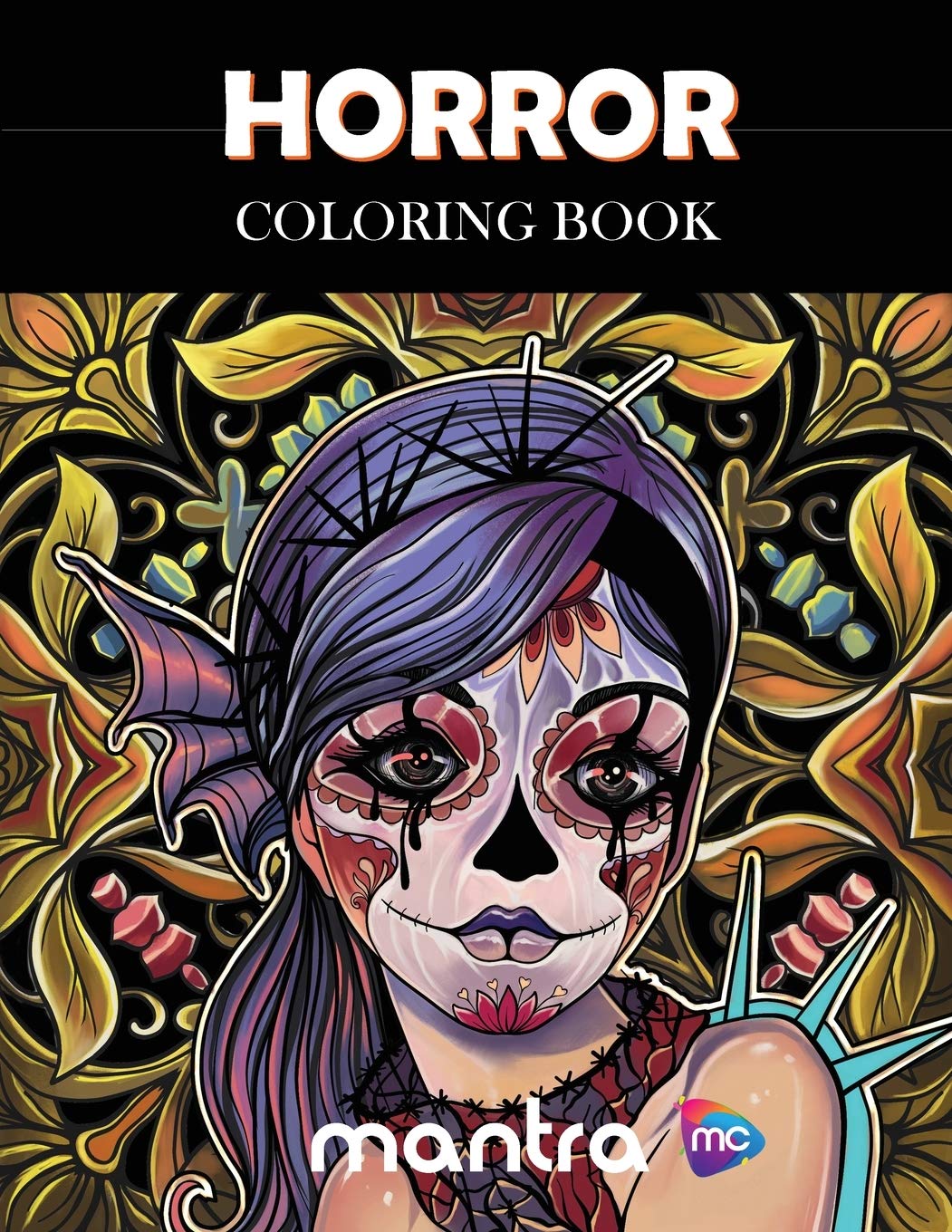 Horror Coloring Book: Coloring Book for Adults: Beautiful Designs for