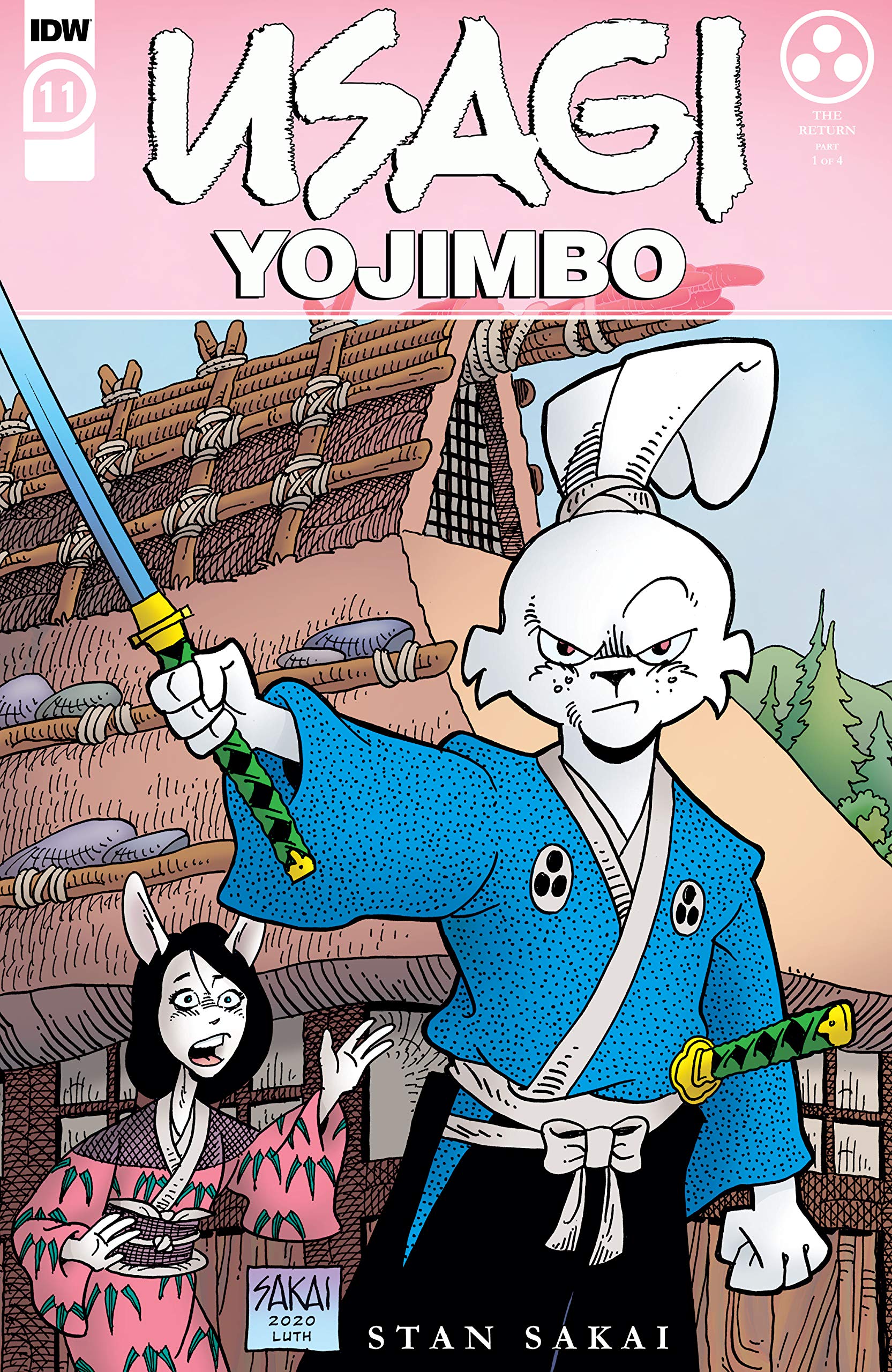 Usagi Yojimbo (2019) book cover 1