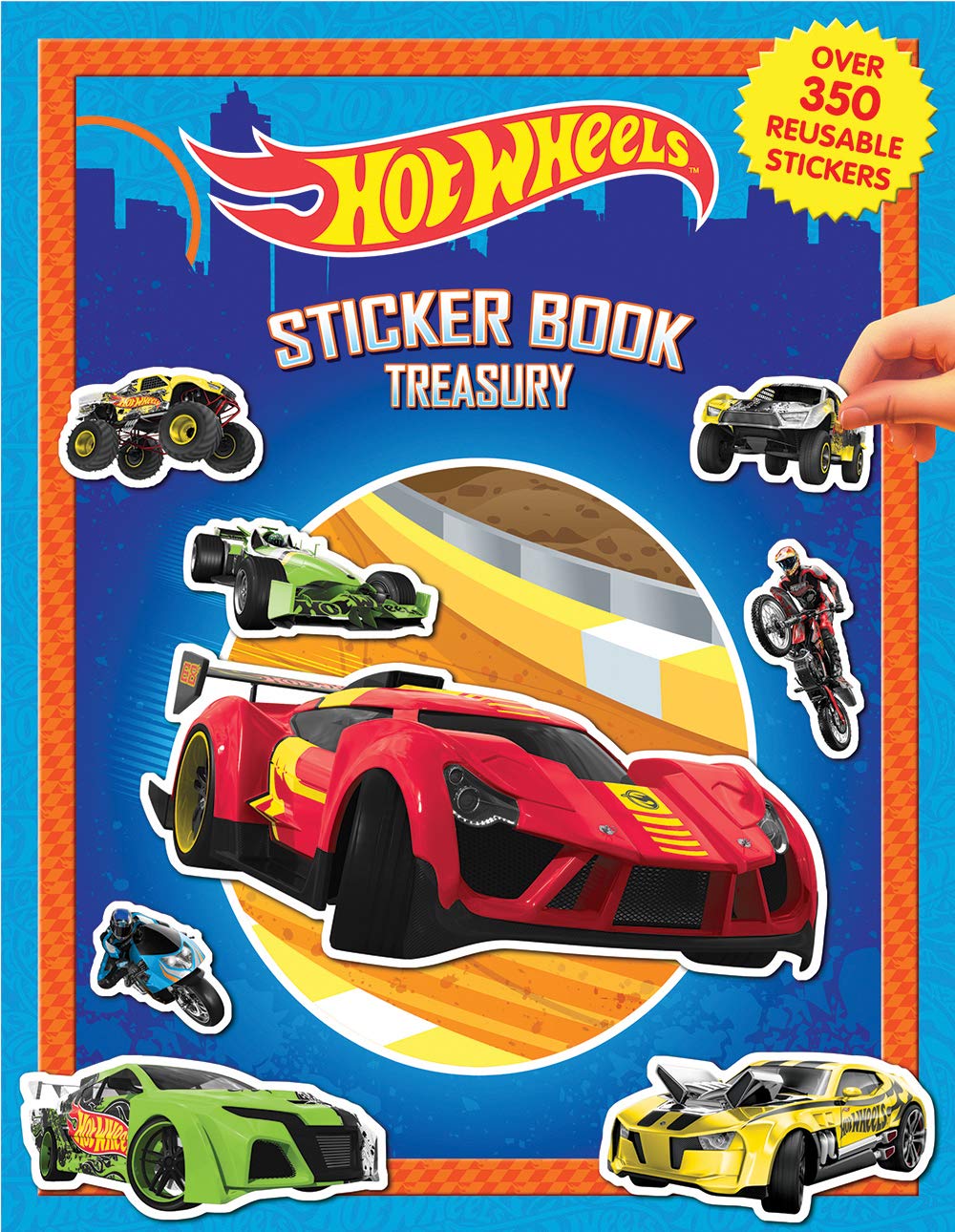 Phidal Mattel Hot Wheels Sticker Book Treasury Activity Book for Kids Children Toddlers Ages 3