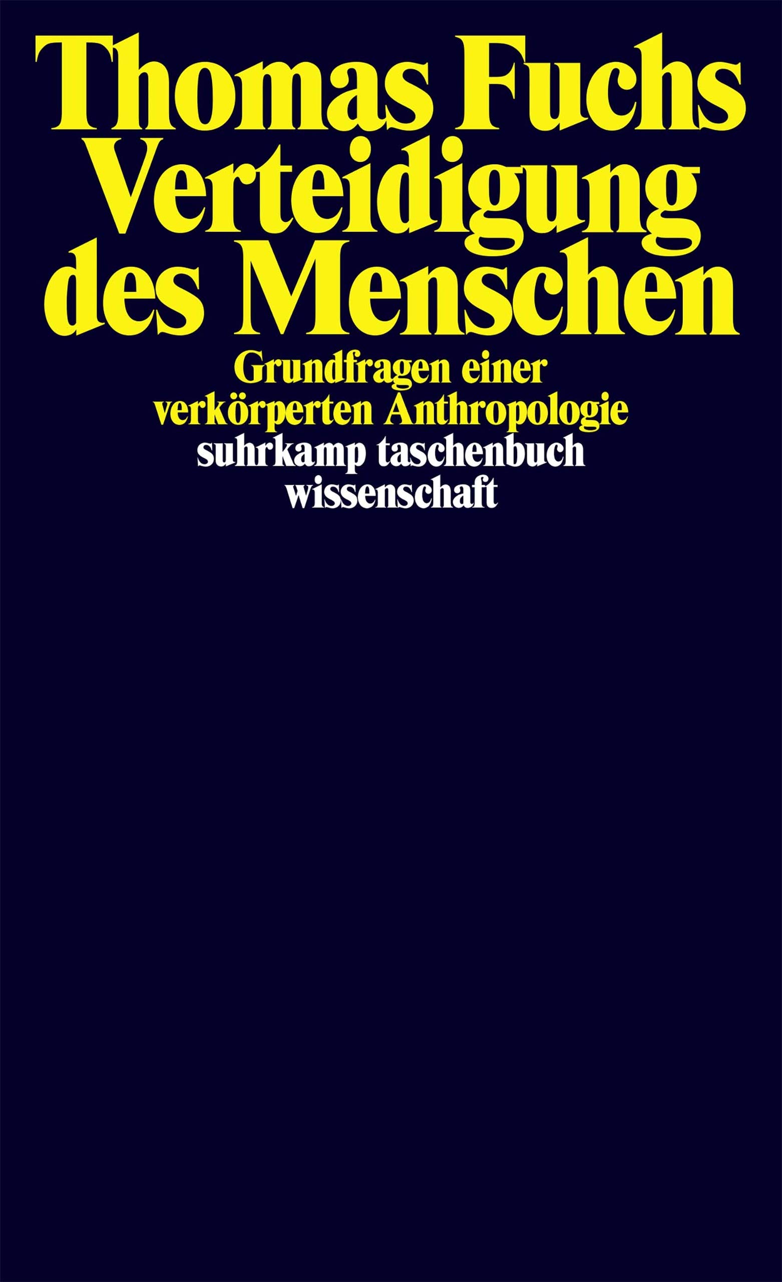 Verteidigung des Menschen book cover
