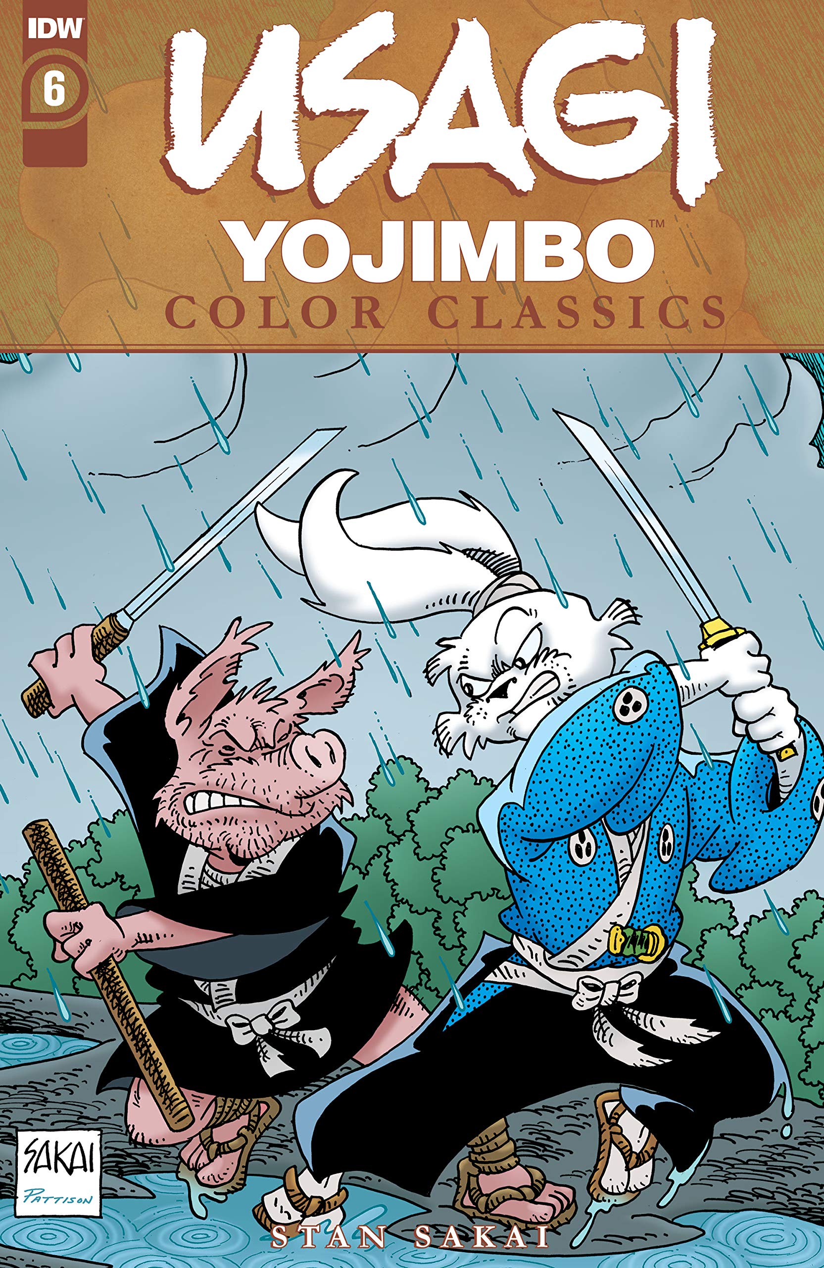Usagi Yojimbo Color Classics #6 book cover