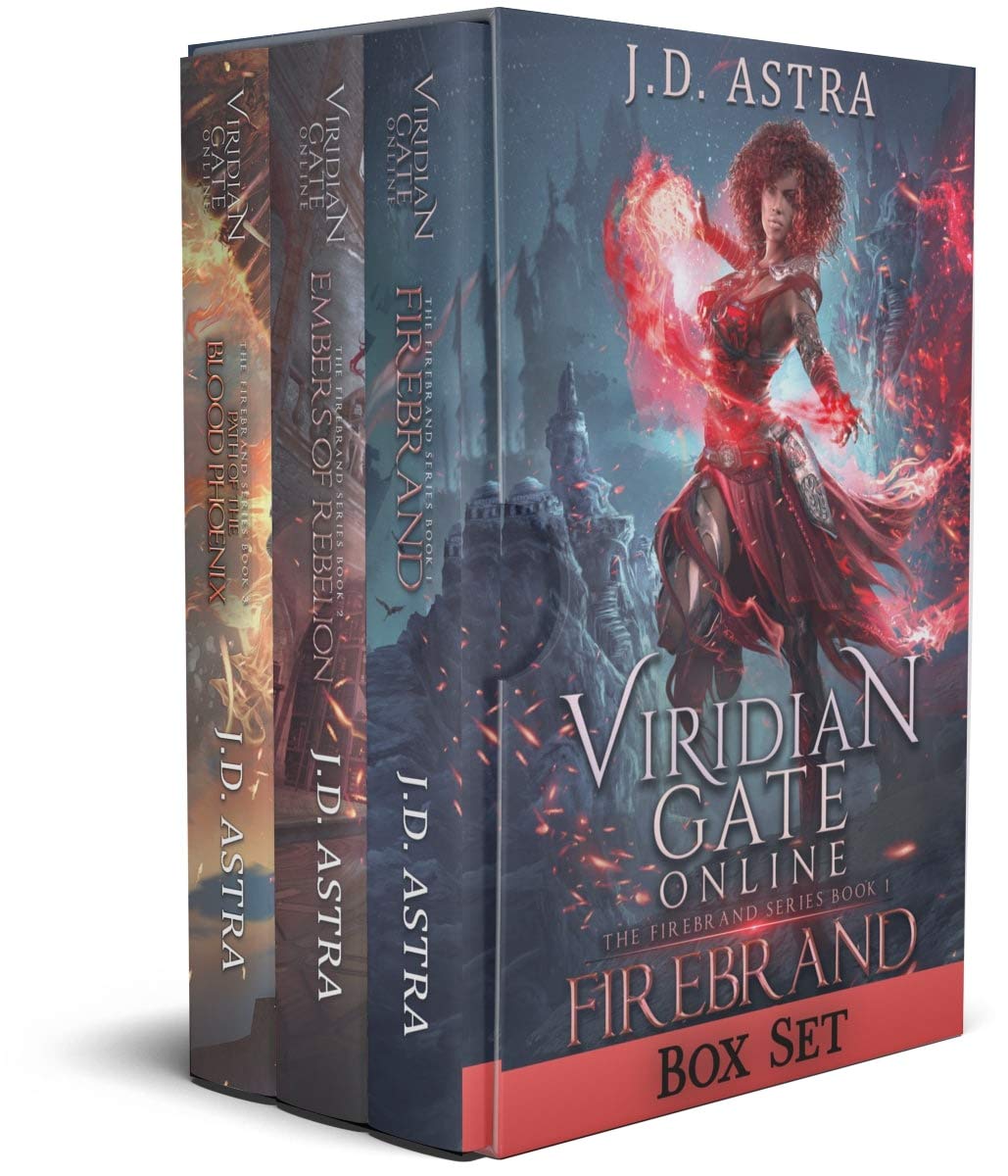 Viridian Gate Online - Firebrand: Books 1 - 3 (Firebrand, Embers of Rebellion, Path of the Blood Phoenix)