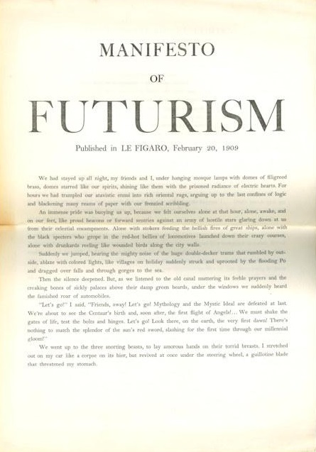 Manifesto of Futurism