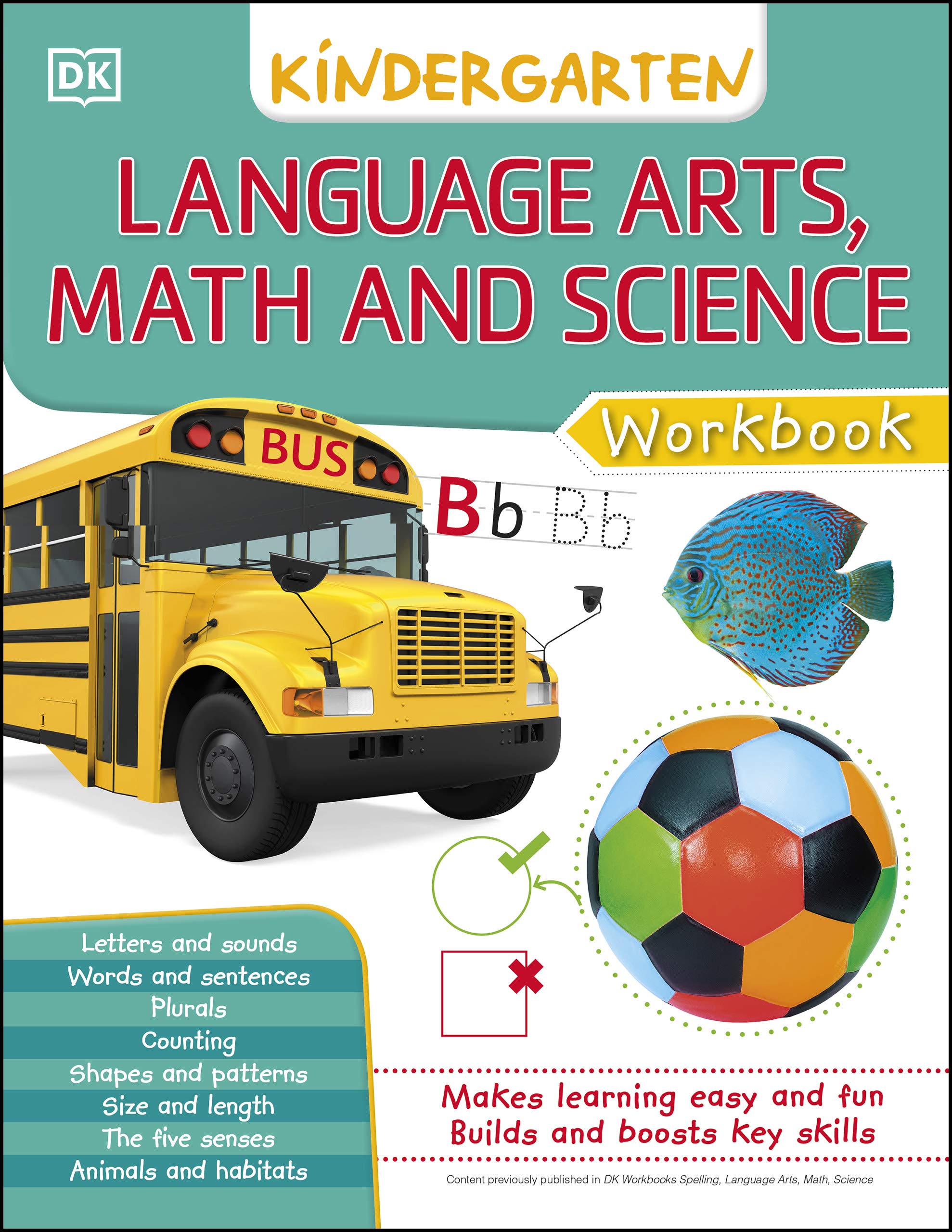 DK Workbooks: Language Arts Math and Science Kindergarten by D.K ...