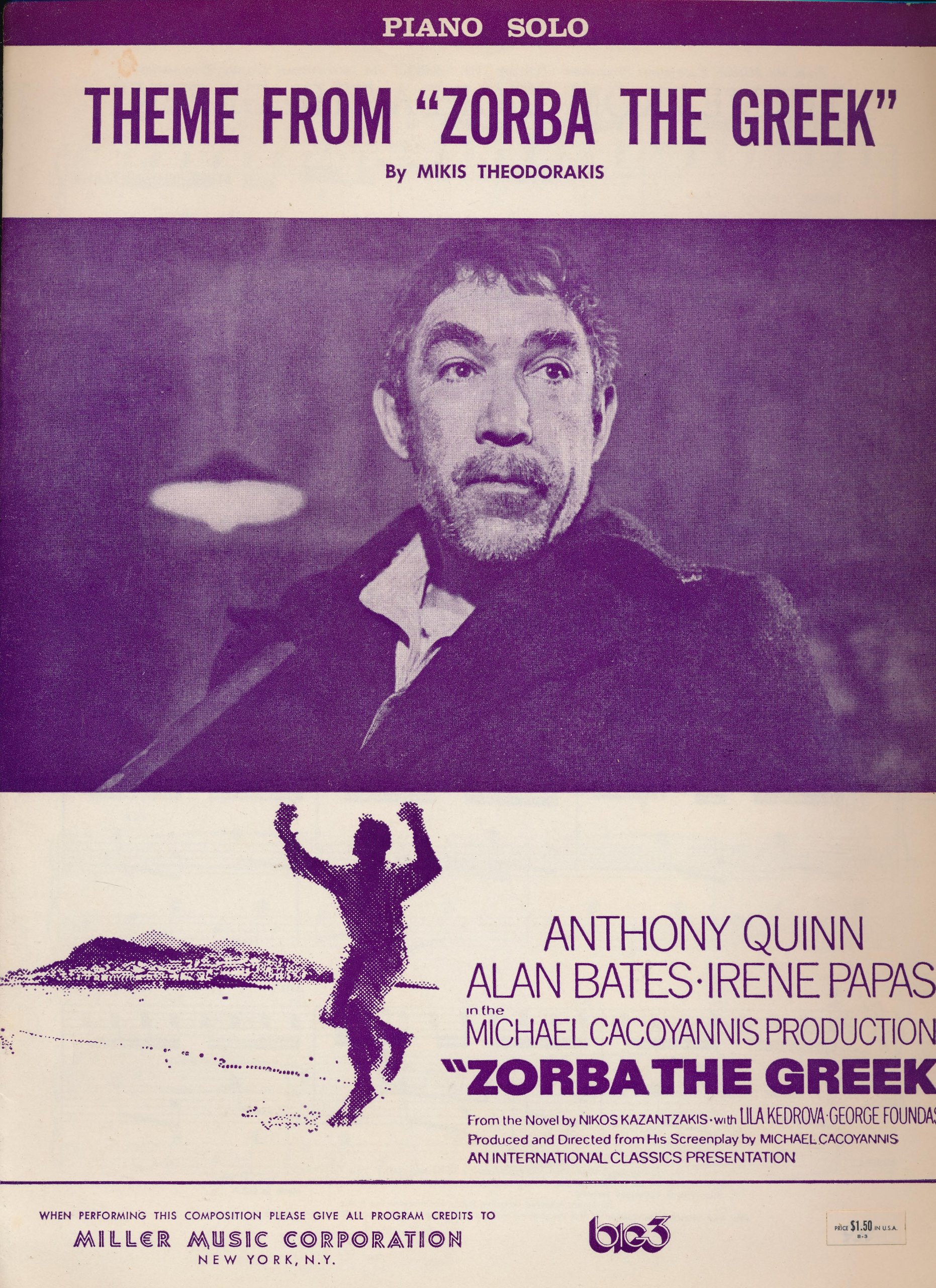 Theme from Zorba the Greek by Mikis Theodorakis Goodreads