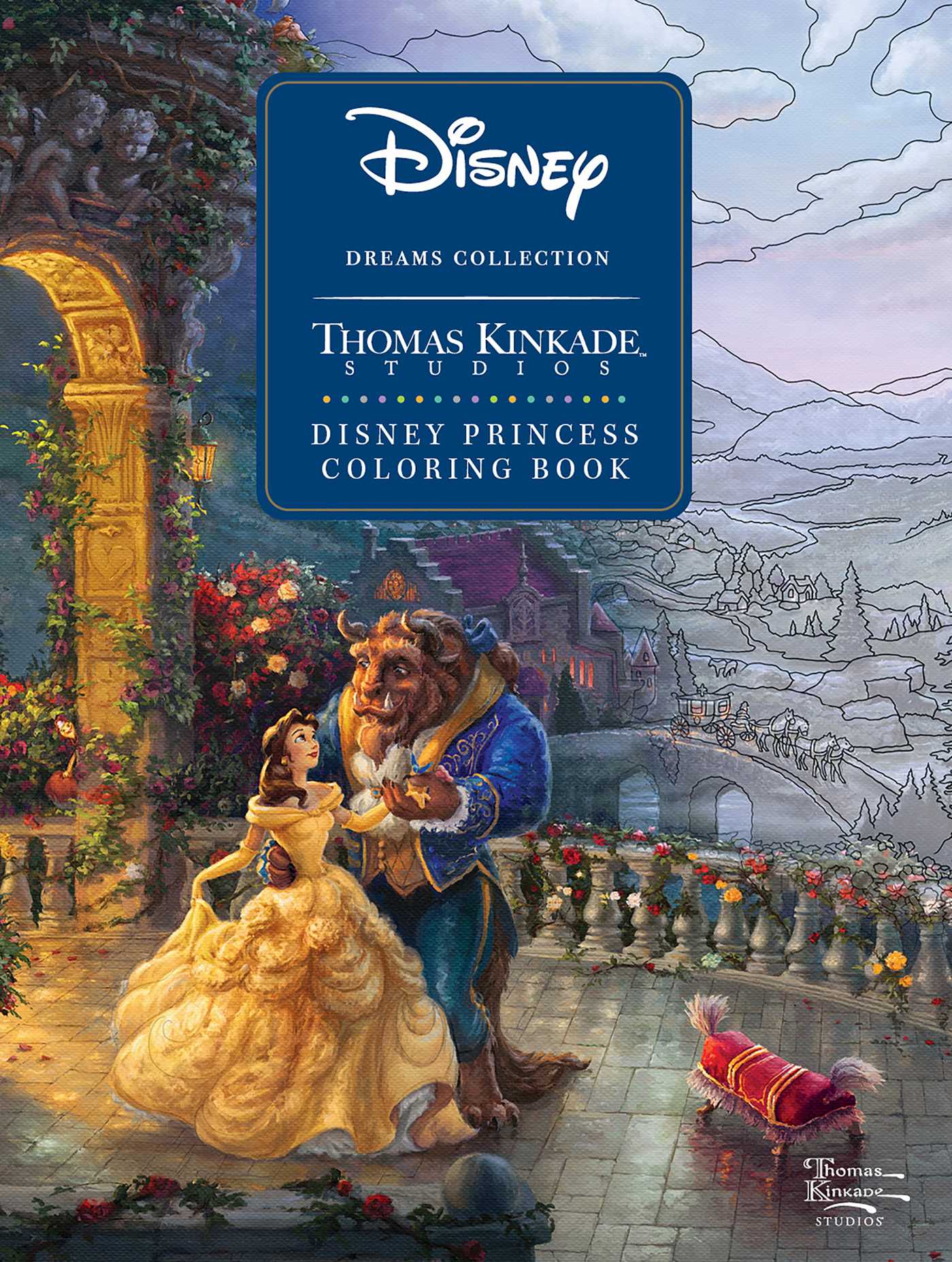 Disney Dreams Collection Thomas Kinkade Studios Disney Princess Coloring Book book cover