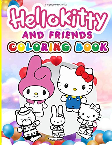Hello Kitty And Friend Coloring Book: Hello Kitty And Friend Adults ...