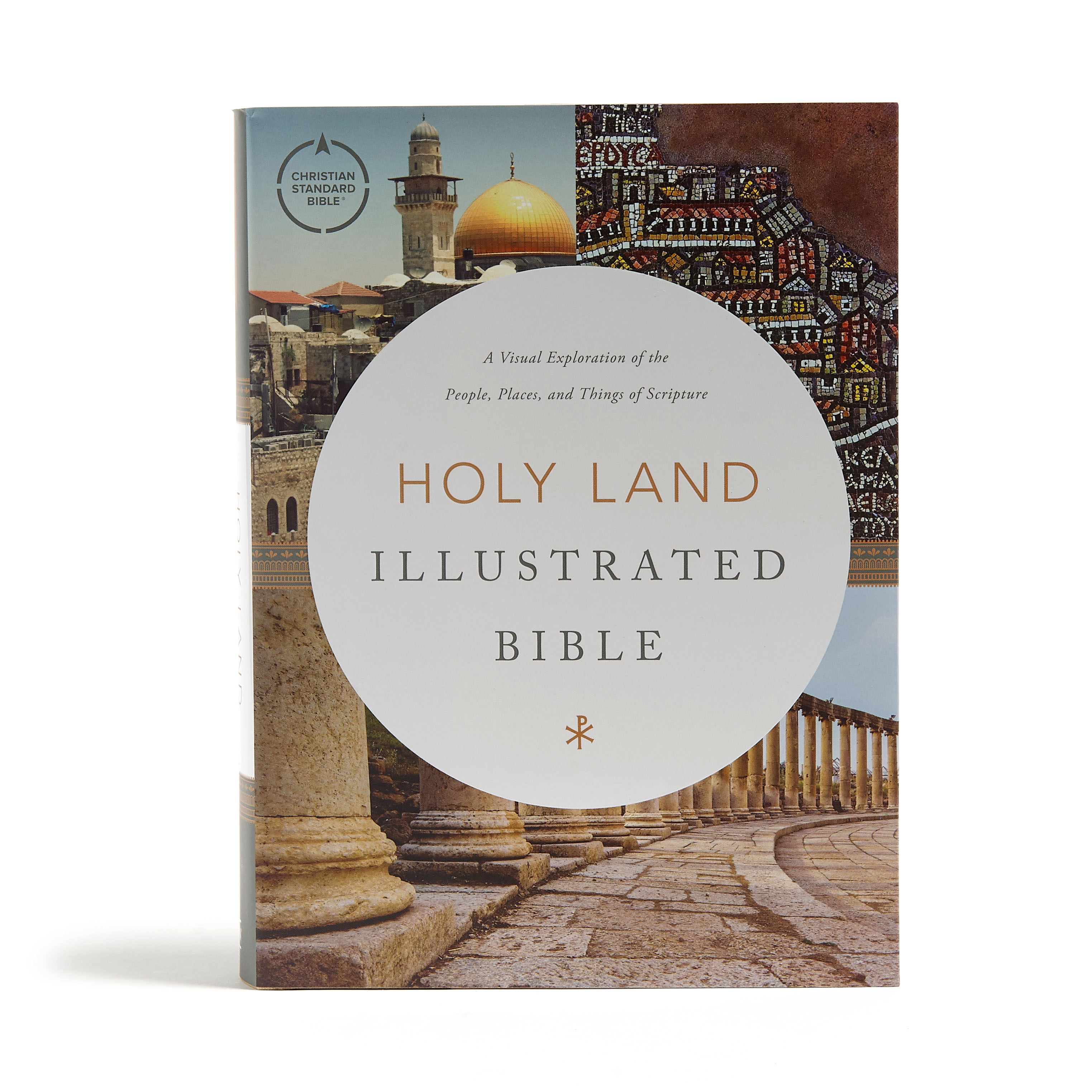 CSB Holy Land Illustrated Bible, Hardcover, Black Letter, Full-Color Design, Articles, Photos, Illustrations, Easy-to-Read Bible Serif Type book cover