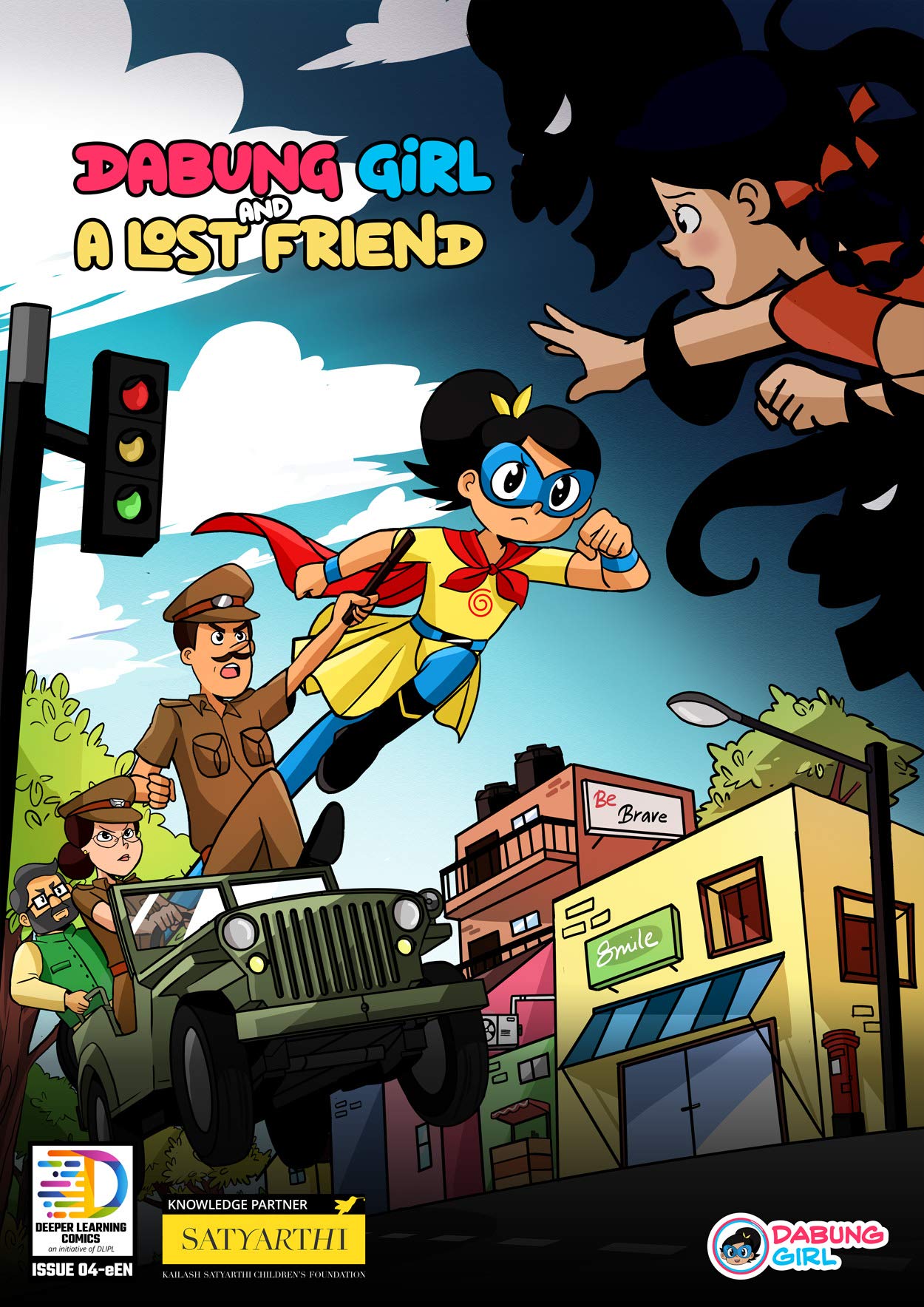 Dabung Girl and A Lost Friend: Superhero comic book for kids ( English graphic novel for children )