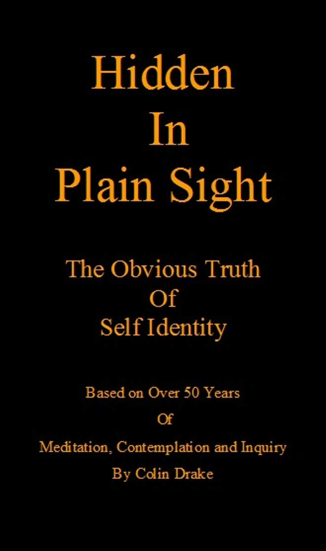 Hidden In Plain Sight The Obvious Truth Of Self Identity by Colin