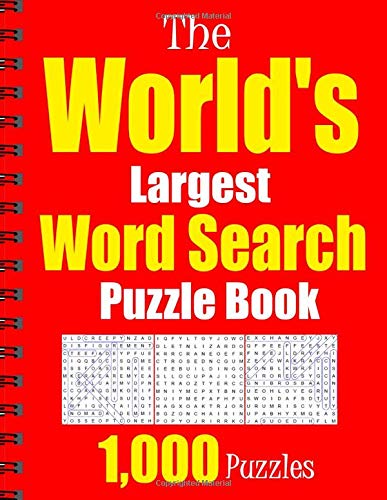 The World's Largest Word Search Puzzle Book: 1,000 Puzzles by fredric ...